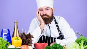 man not in mood of cooking