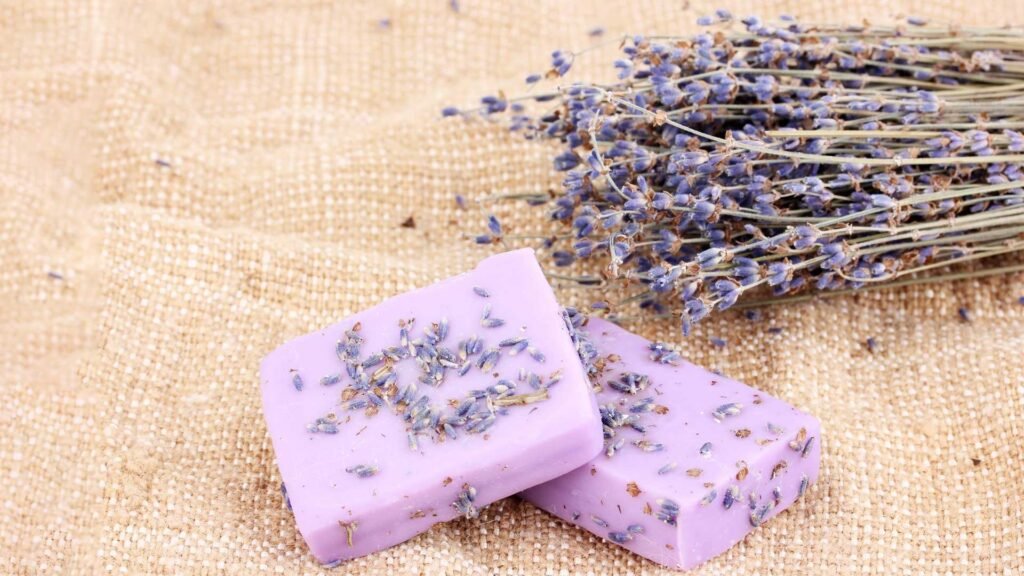 Make handmade lavender soap to satisfy your inner child. 